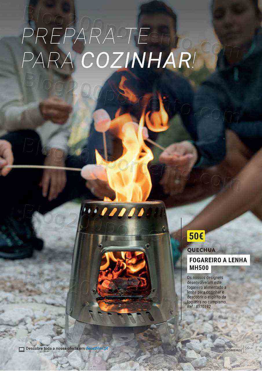 Antevisão Folheto DECATHLON Catálogo Campismo 2022 