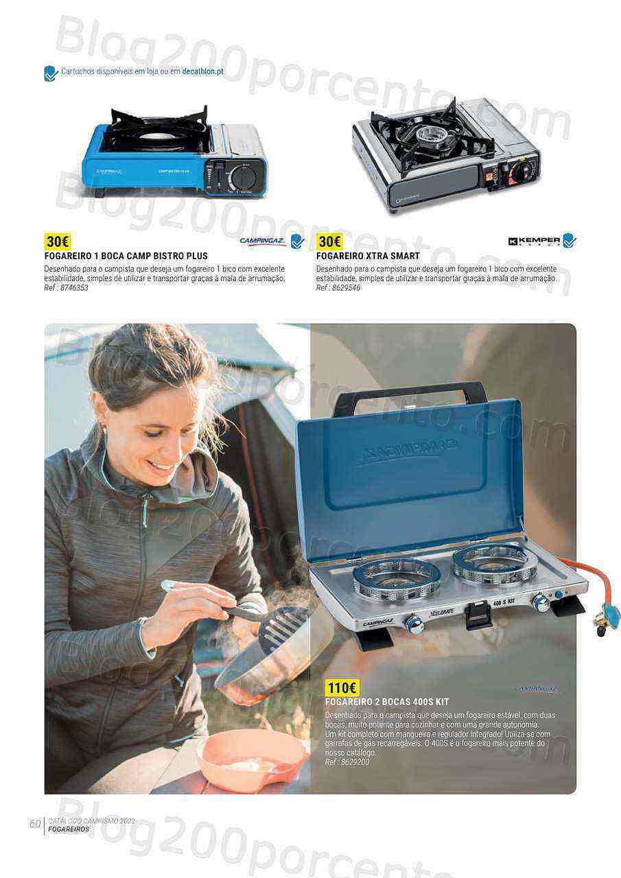 Antevisão Folheto DECATHLON Catálogo Campismo 2022 
