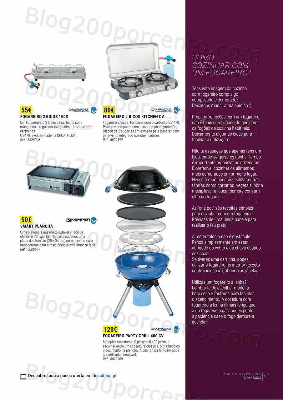 Antevisão Folheto DECATHLON Catálogo Campismo 2022 