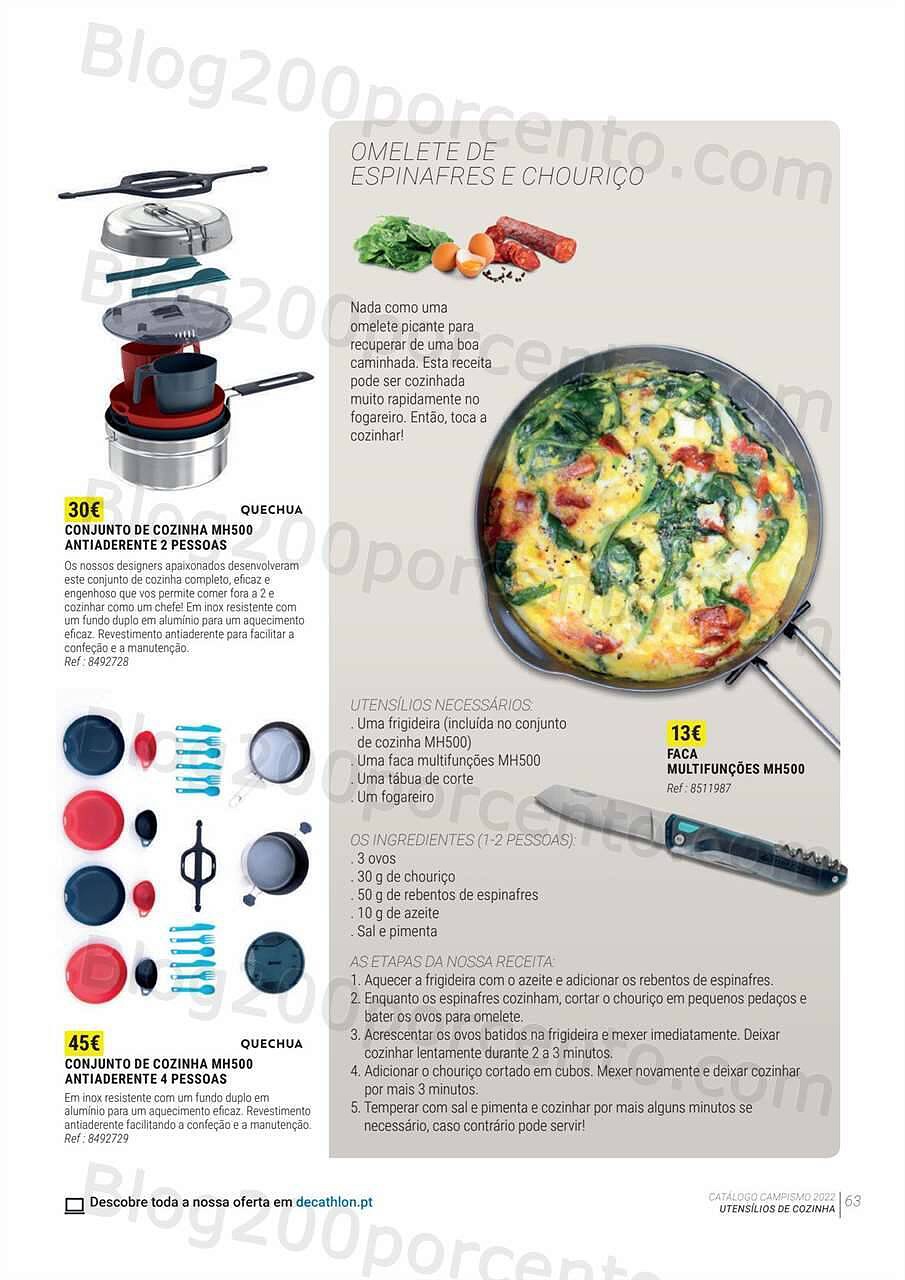 Antevisão Folheto DECATHLON Catálogo Campismo 2022 