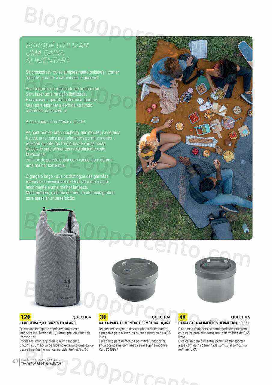 Antevisão Folheto DECATHLON Catálogo Campismo 2022 