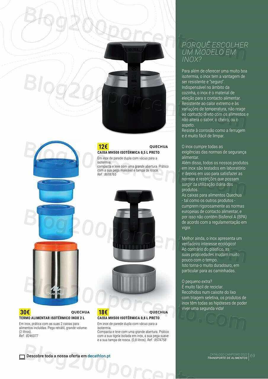Antevisão Folheto DECATHLON Catálogo Campismo 2022 