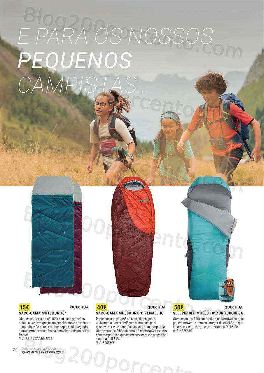Antevisão Folheto DECATHLON Catálogo Campismo 2022 