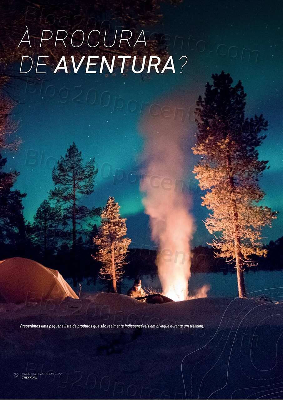 Antevisão Folheto DECATHLON Catálogo Campismo 2022 