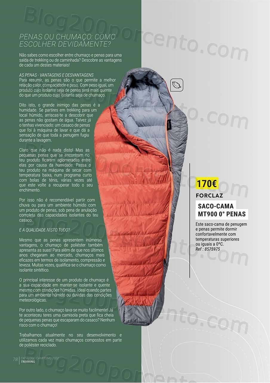 Antevisão Folheto DECATHLON Catálogo Campismo 2022 