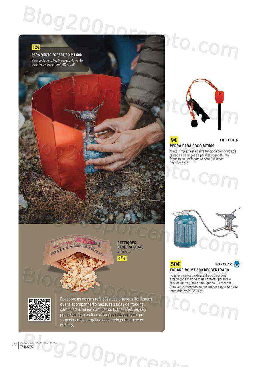 Antevisão Folheto DECATHLON Catálogo Campismo 2022 