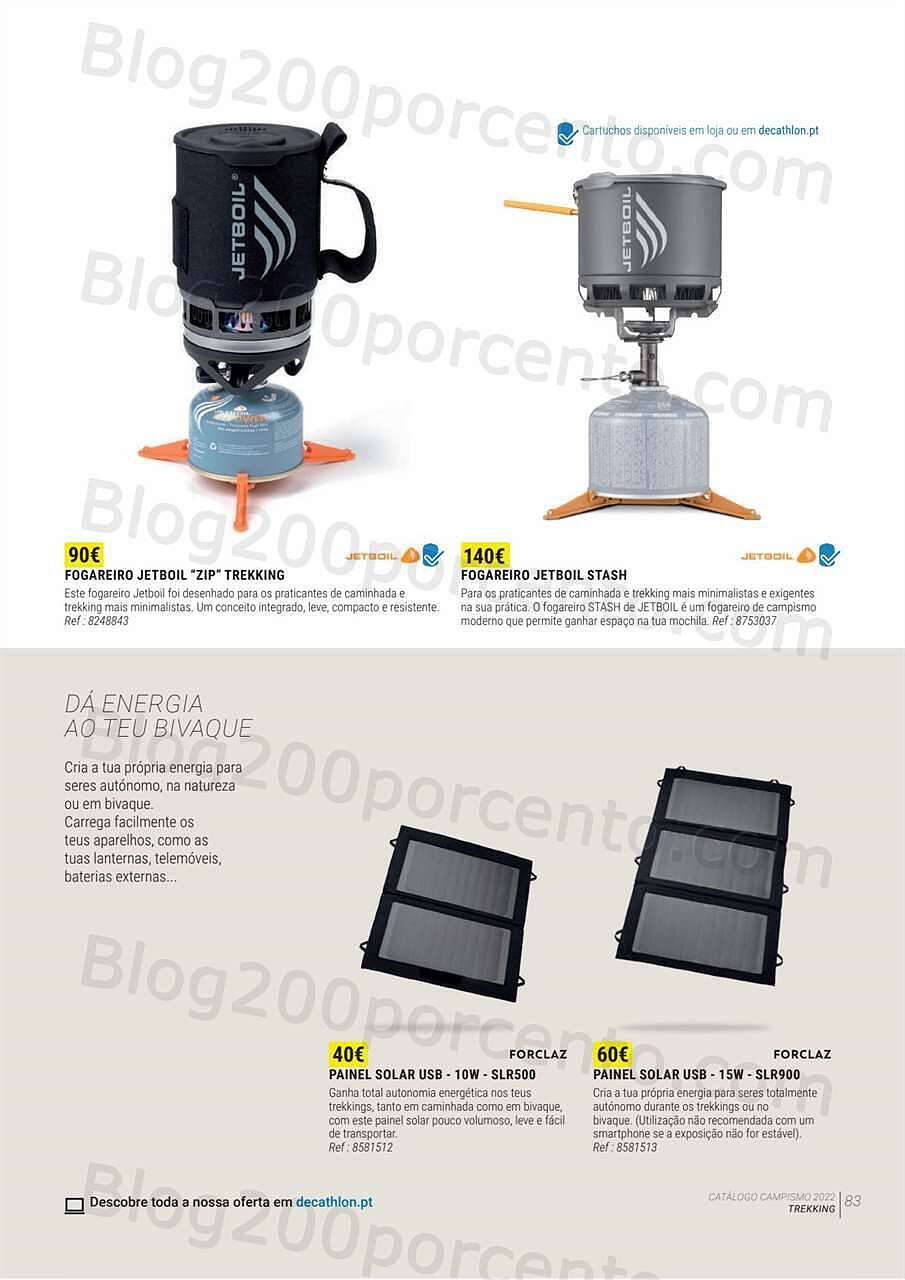 Antevisão Folheto DECATHLON Catálogo Campismo 2022 