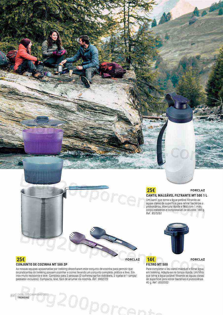 Antevisão Folheto DECATHLON Catálogo Campismo 2022 