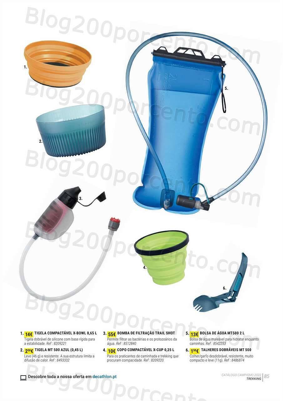 Antevisão Folheto DECATHLON Catálogo Campismo 2022 