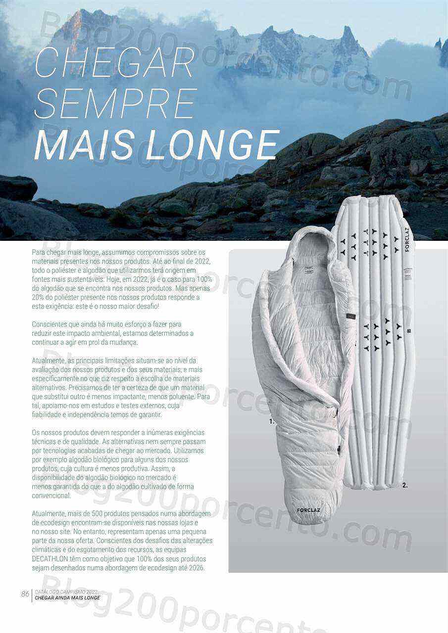 Antevisão Folheto DECATHLON Catálogo Campismo 2022 