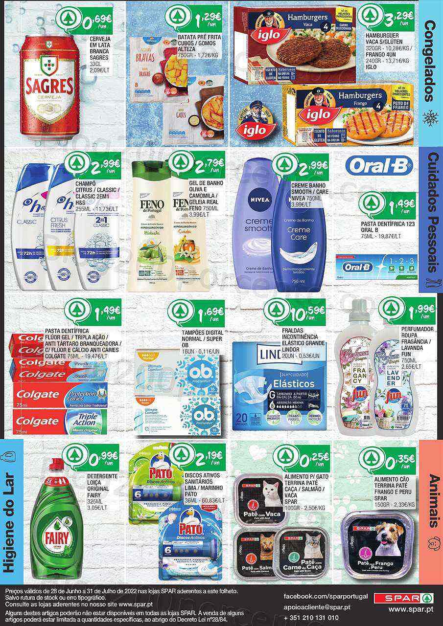 Antevisão Folheto SPAR Promoções de 28 junho a 31 julho