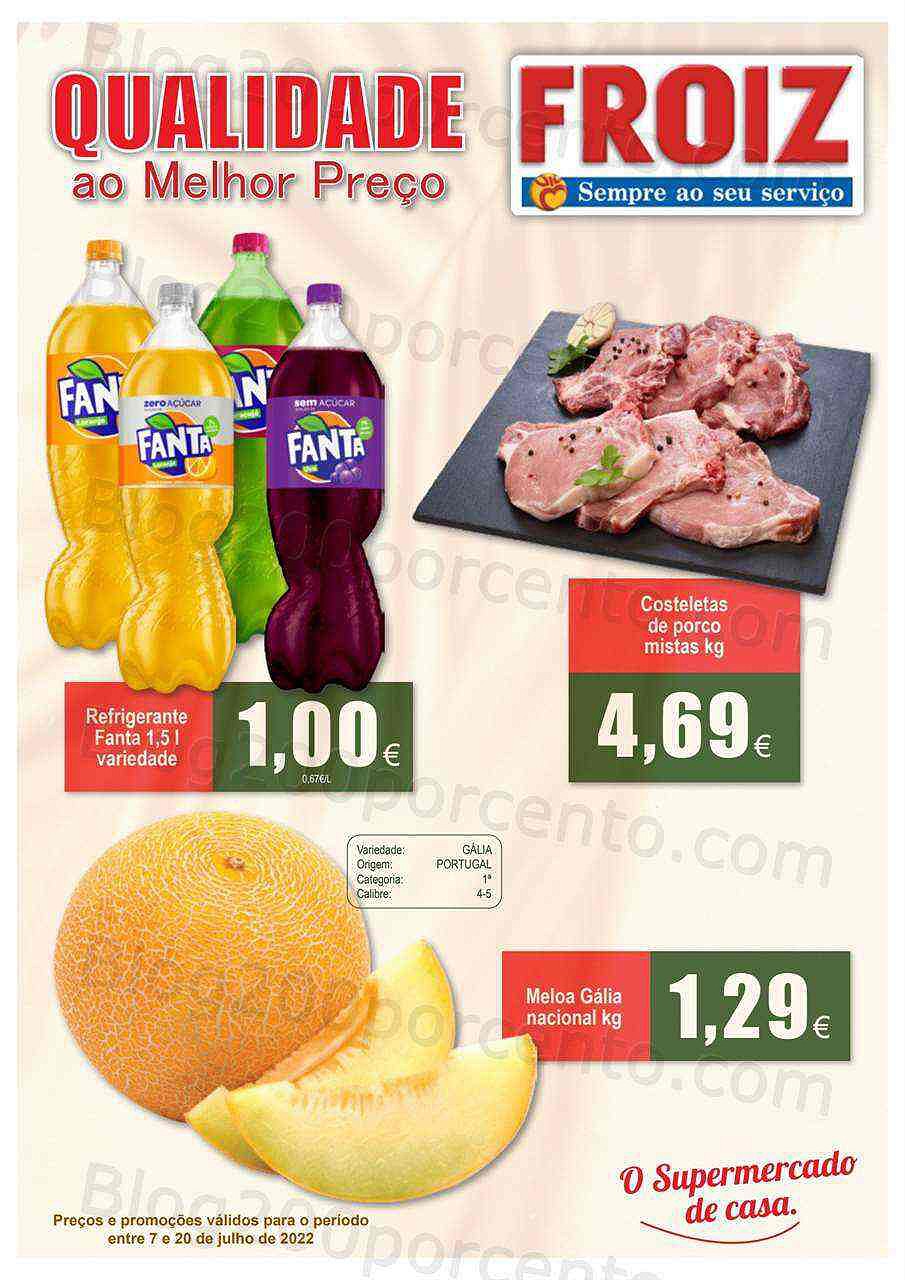 Antevisão Folheto FROIZ Promoções de 7 a 20 julho
