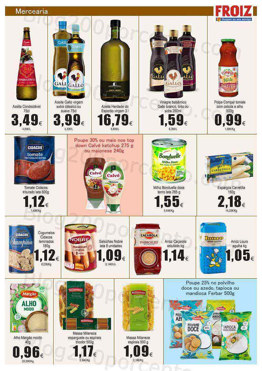 Antevisão Folheto FROIZ Promoções de 7 a 20 julho