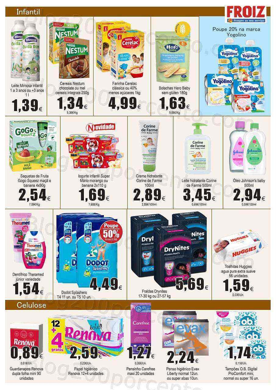 Antevisão Folheto FROIZ Promoções de 7 a 20 julho