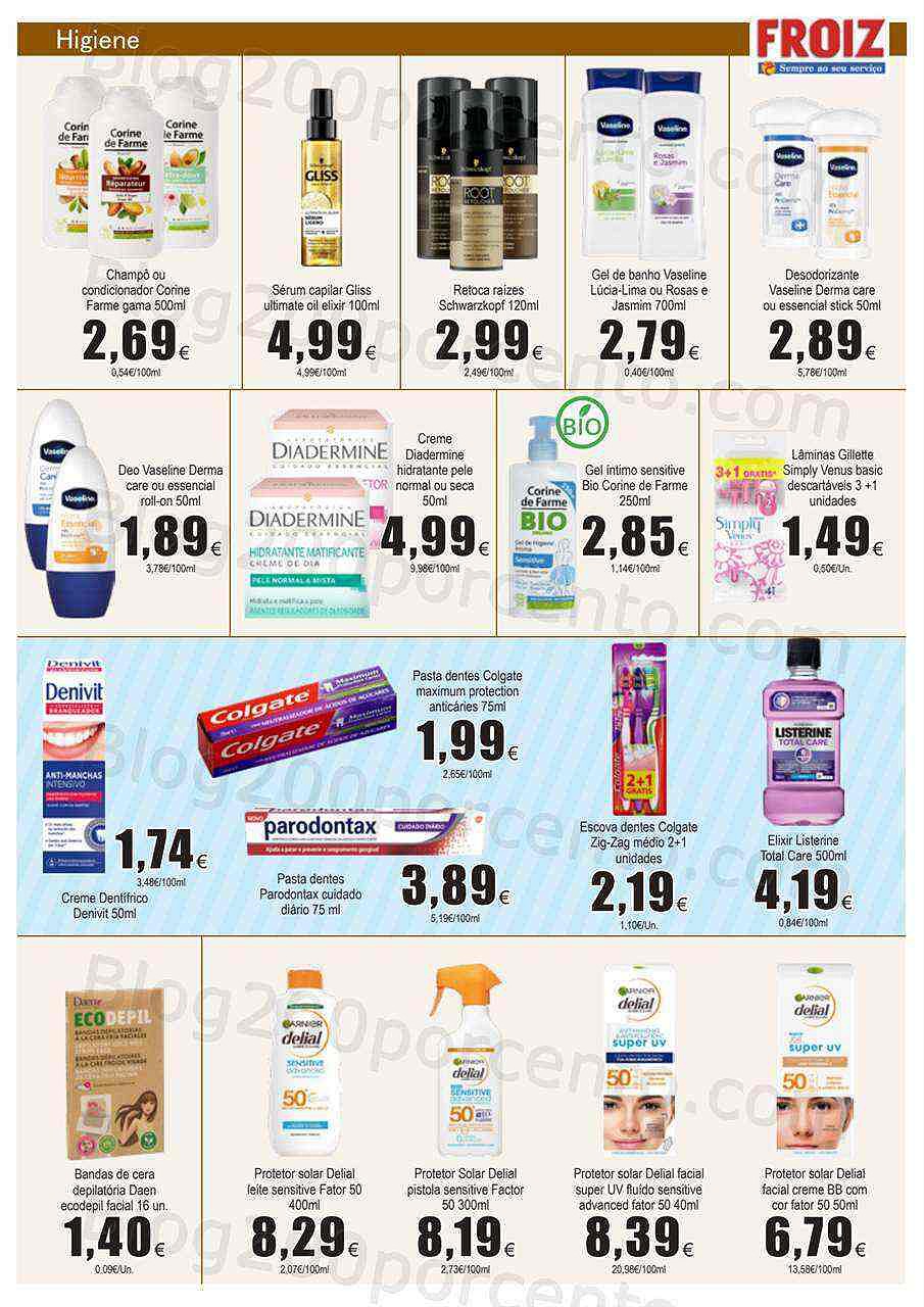 Antevisão Folheto FROIZ Promoções de 7 a 20 julho