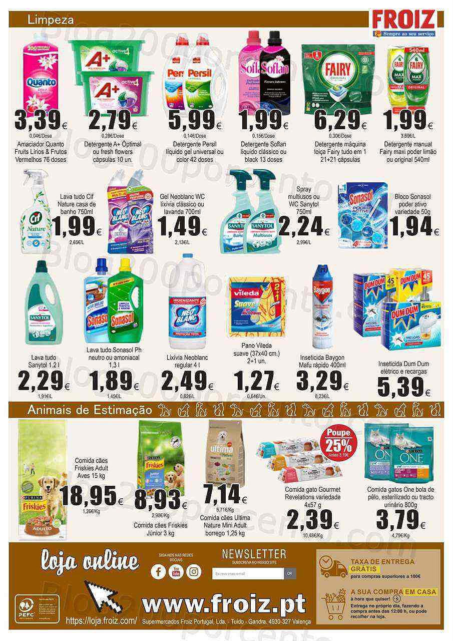 Antevisão Folheto FROIZ Promoções de 7 a 20 julho