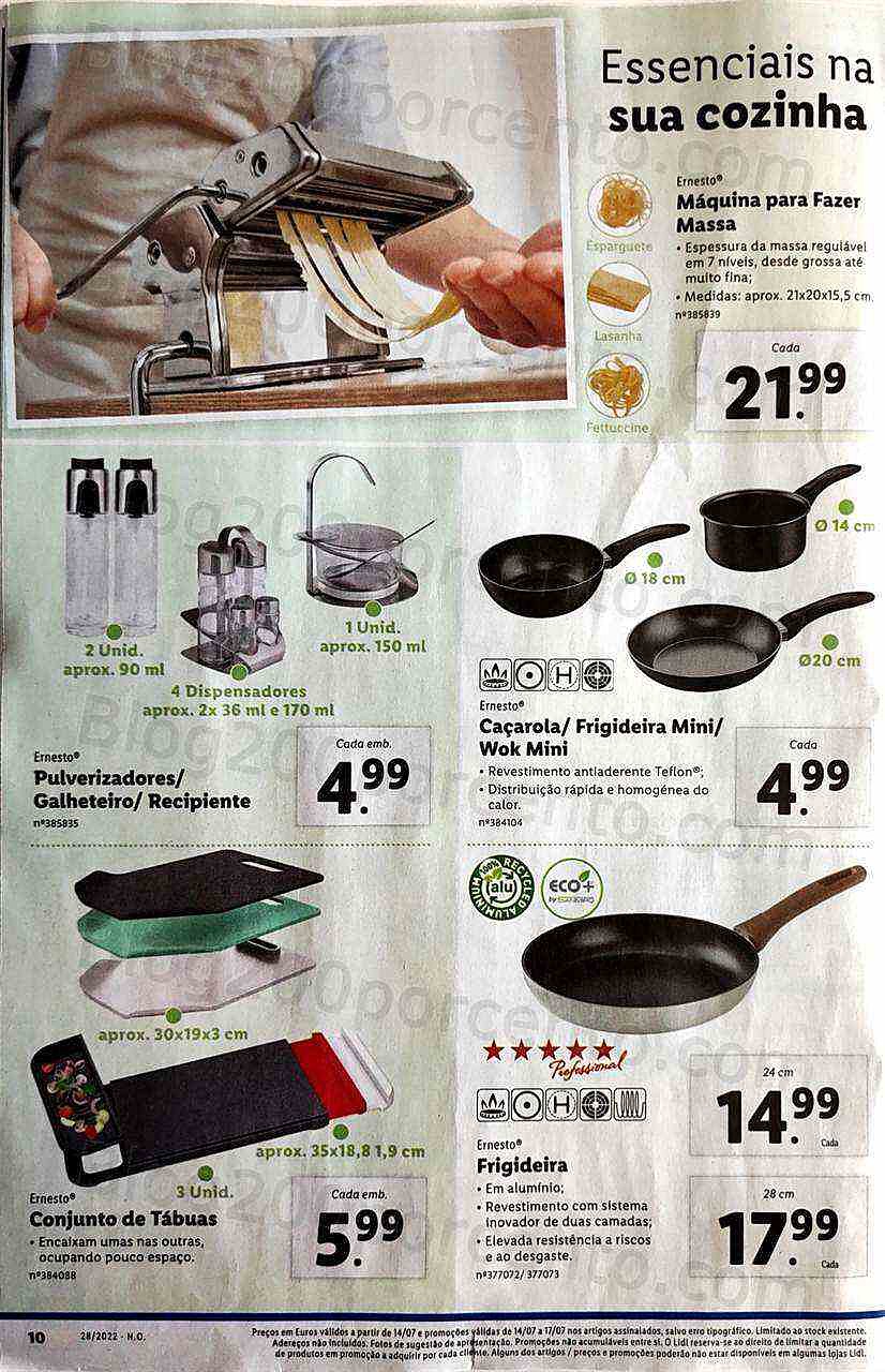 Antevisão Folheto LIDL Promoções de 11 a 17 julho