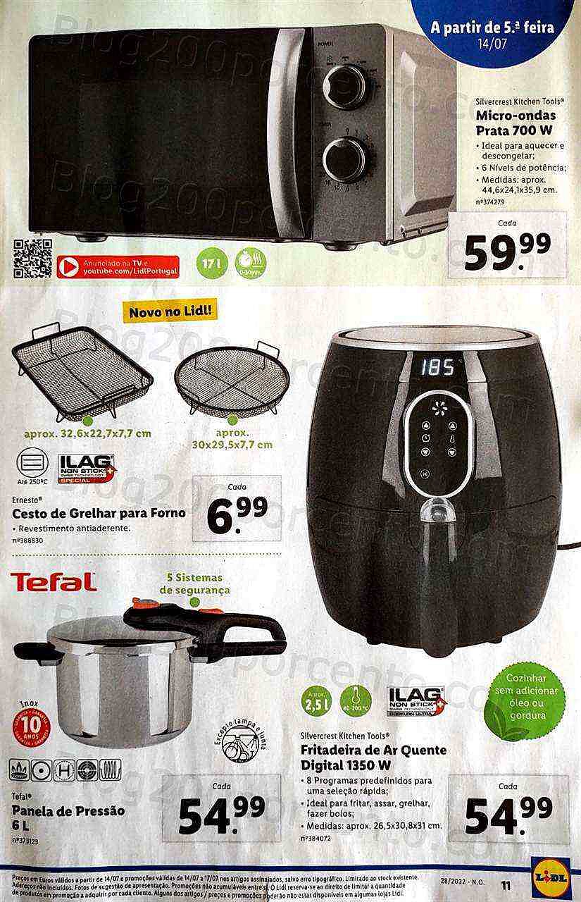 Antevisão Folheto LIDL Promoções de 11 a 17 julho