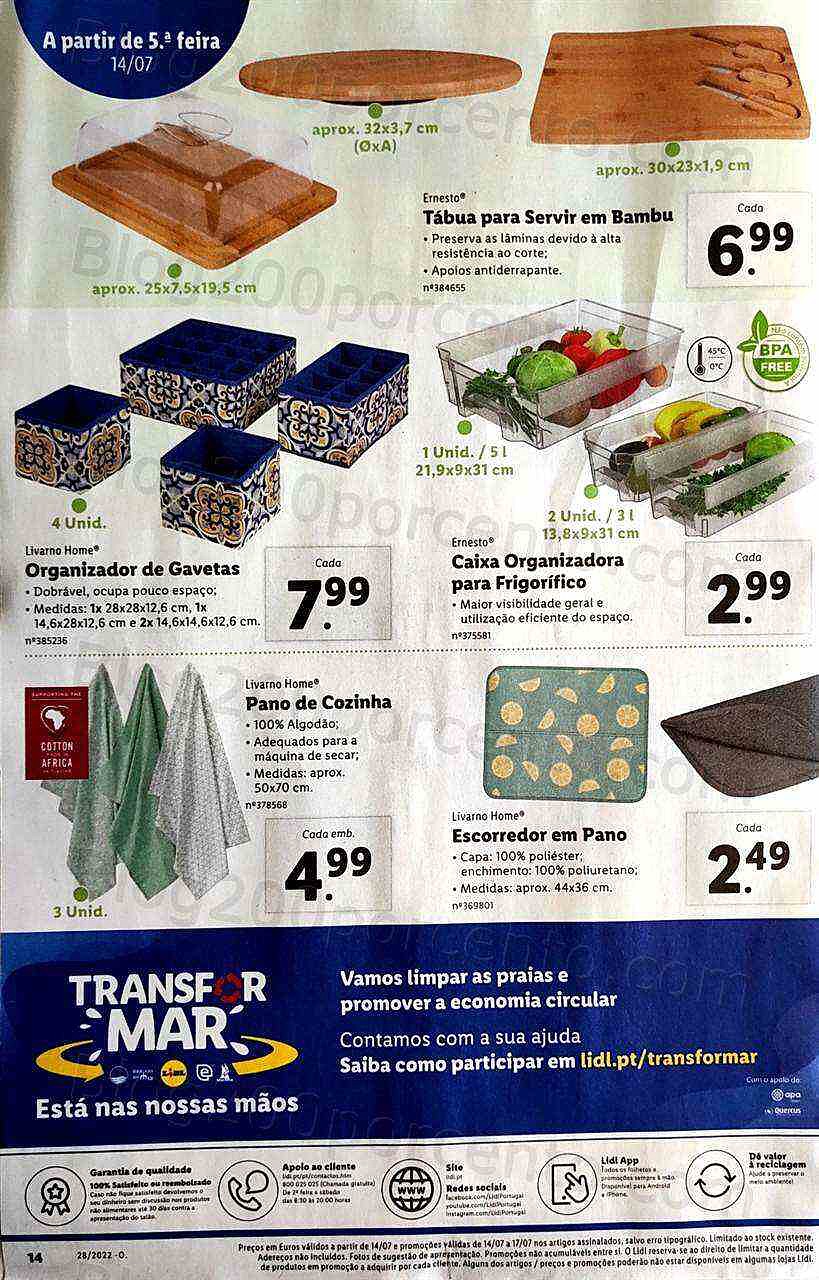 Antevisão Folheto LIDL Promoções de 11 a 17 julho