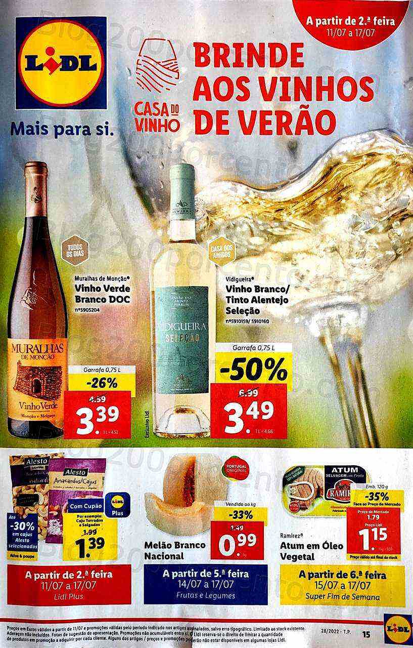 Antevisão Folheto LIDL Promoções de 11 a 17 julho