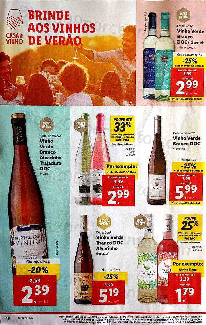 Antevisão Folheto LIDL Promoções de 11 a 17 julho