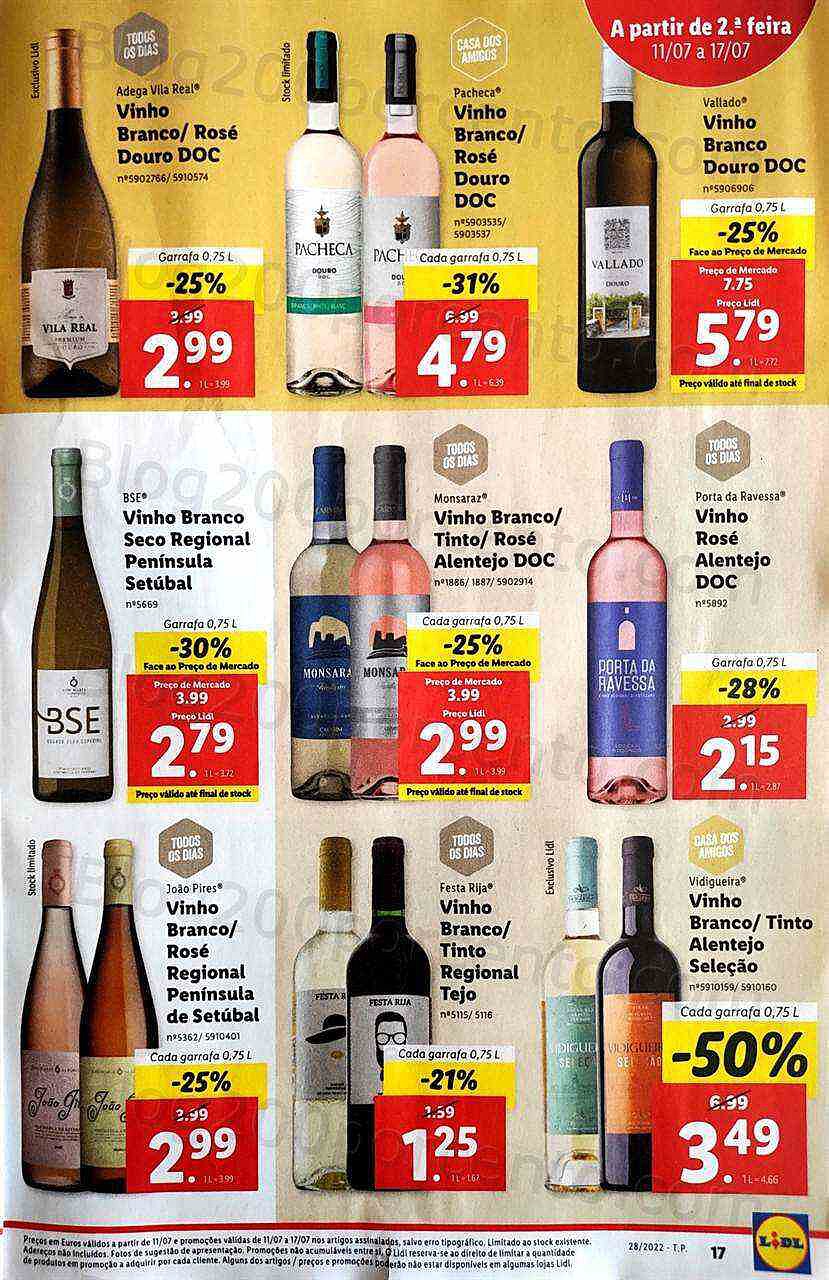 Antevisão Folheto LIDL Promoções de 11 a 17 julho