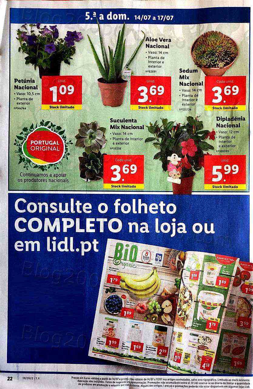 Antevisão Folheto LIDL Promoções de 11 a 17 julho