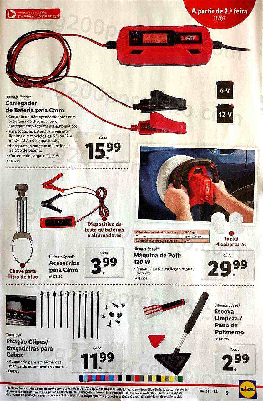 Antevisão Folheto LIDL Promoções de 11 a 17 julho