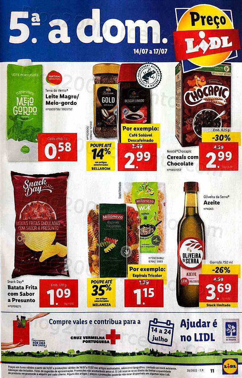 Antevisão Folheto LIDL Promoções de 11 a 17 julho - completo