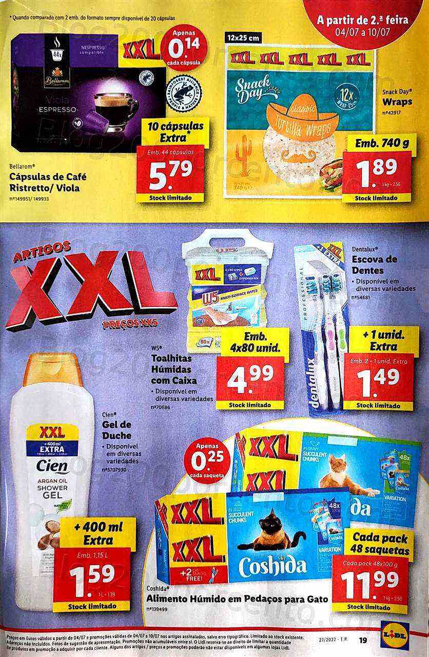 Antevisão Folheto LIDL Promoções de 4 a 10 julho