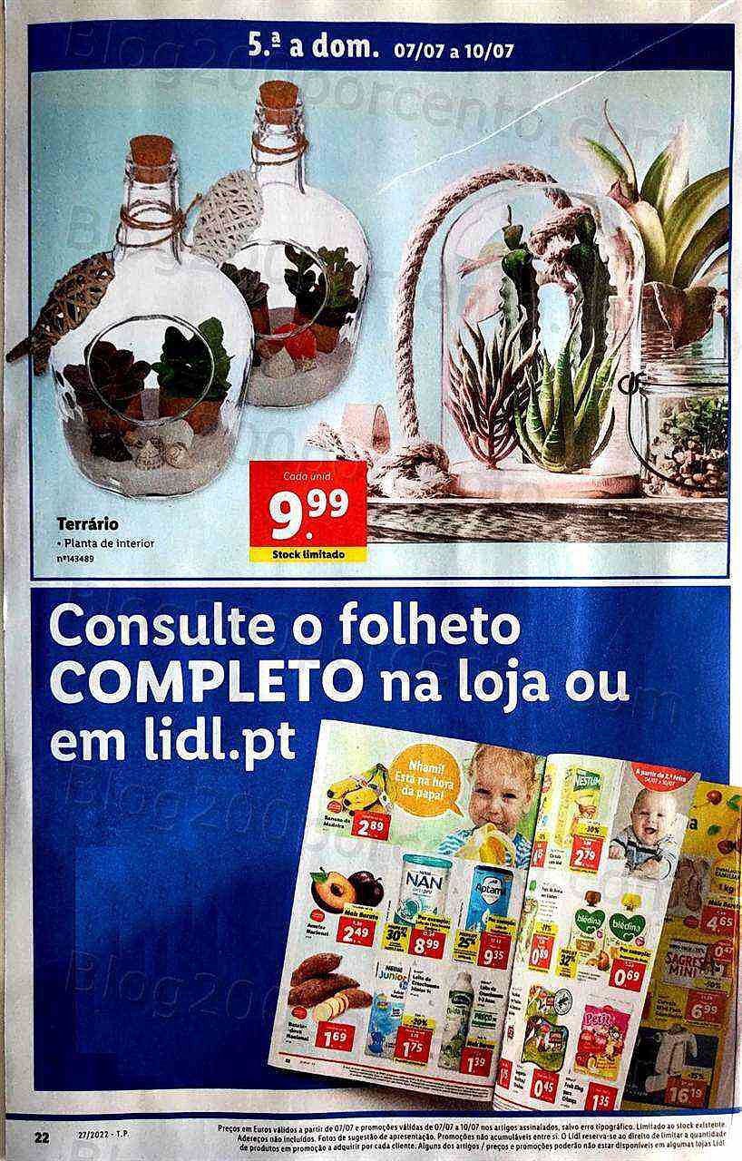 Antevisão Folheto LIDL Promoções de 4 a 10 julho
