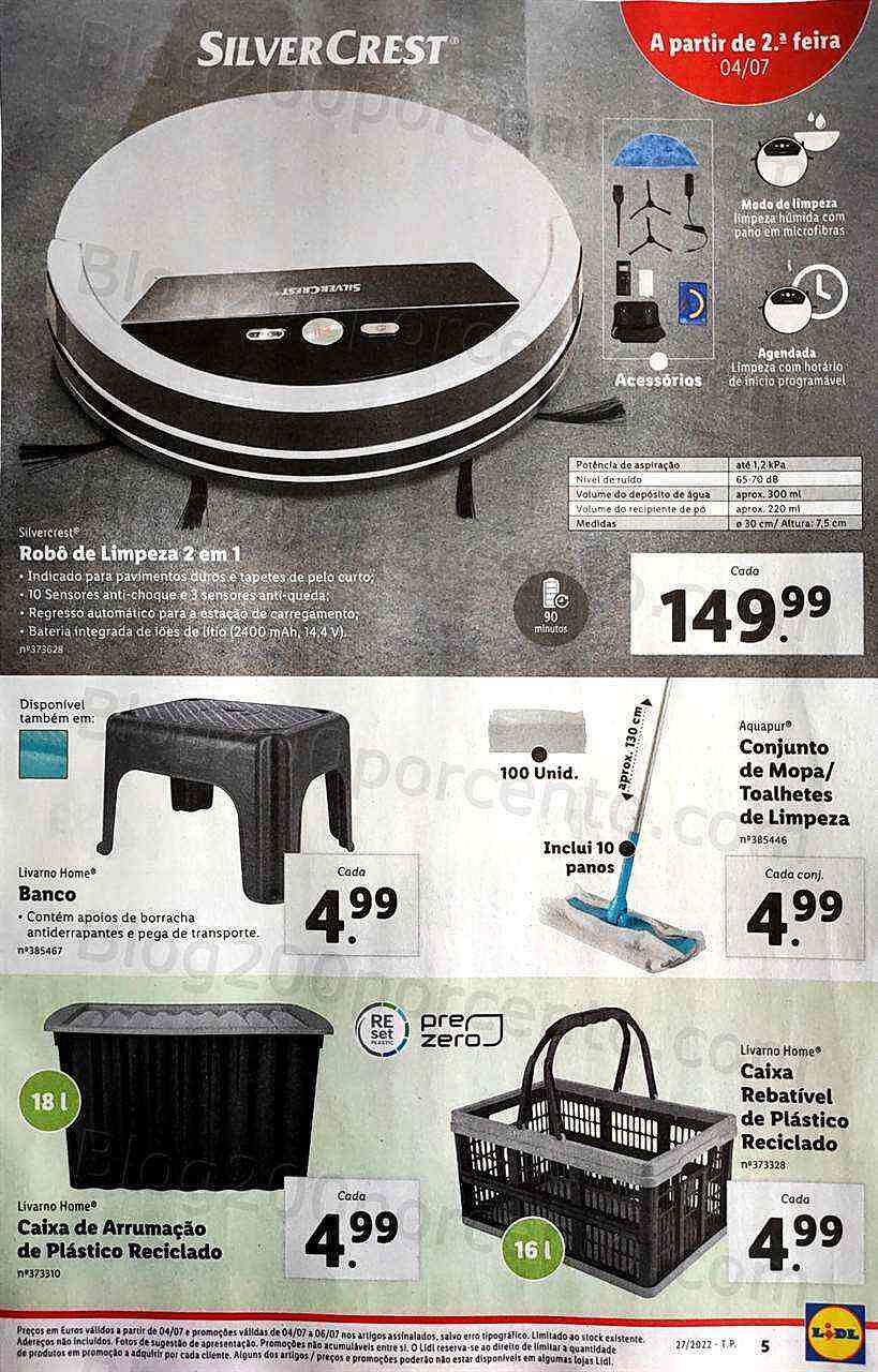 Antevisão Folheto LIDL Promoções de 4 a 10 julho