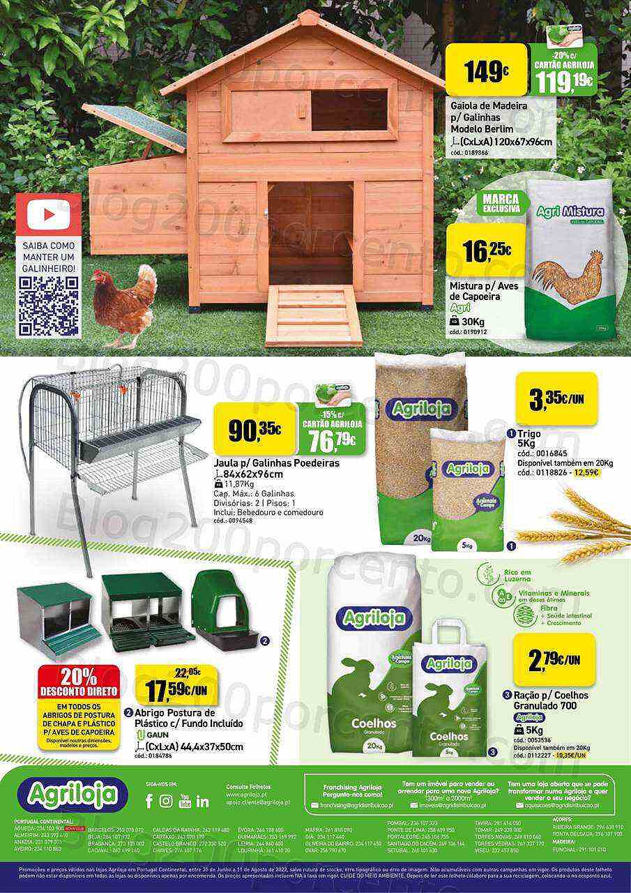 Antevisão Folheto AGRILOJA Verão Promoções de 30 junho a 11 agosto