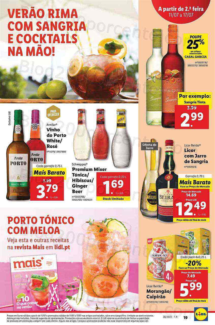 Antevisão Folheto LIDL Promoções de 11 a 17 julho - Edição Digital