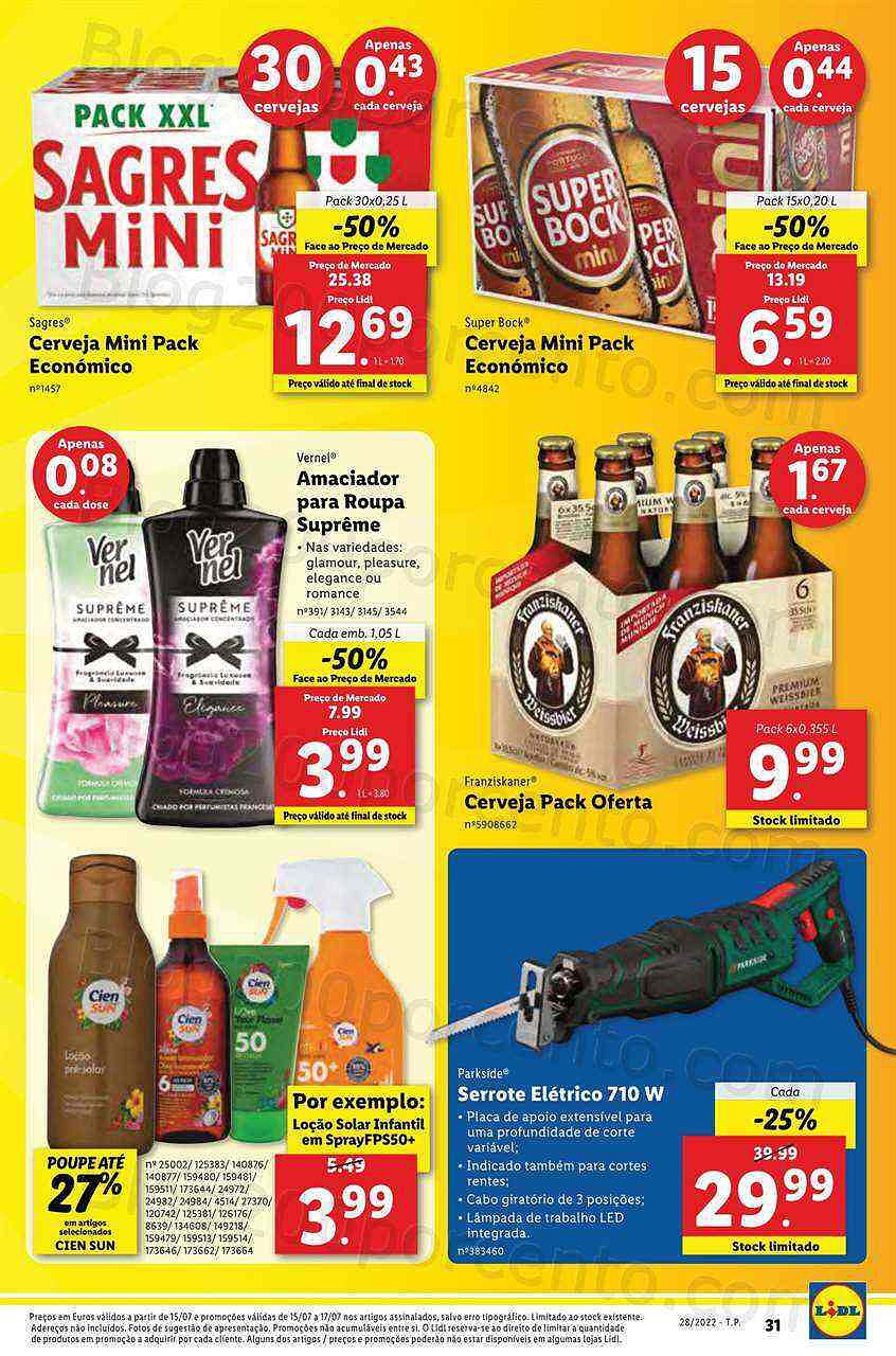 Antevisão Folheto LIDL Promoções de 11 a 17 julho - Edição Digital