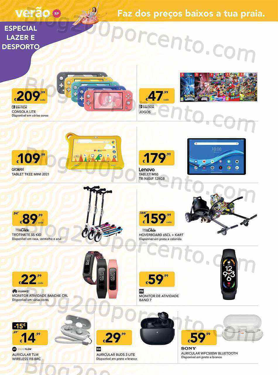 Antevisão Folheto RADIO POPULAR Tecnologia Promoções de 7 a 20 julho