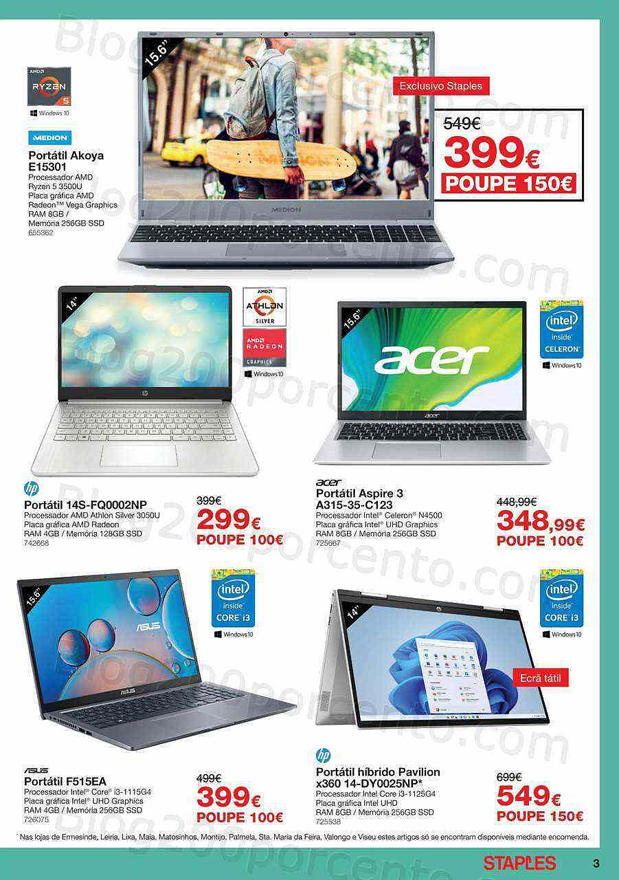 Antevisão Folheto STAPLES Promoções de 11 a 28 julho