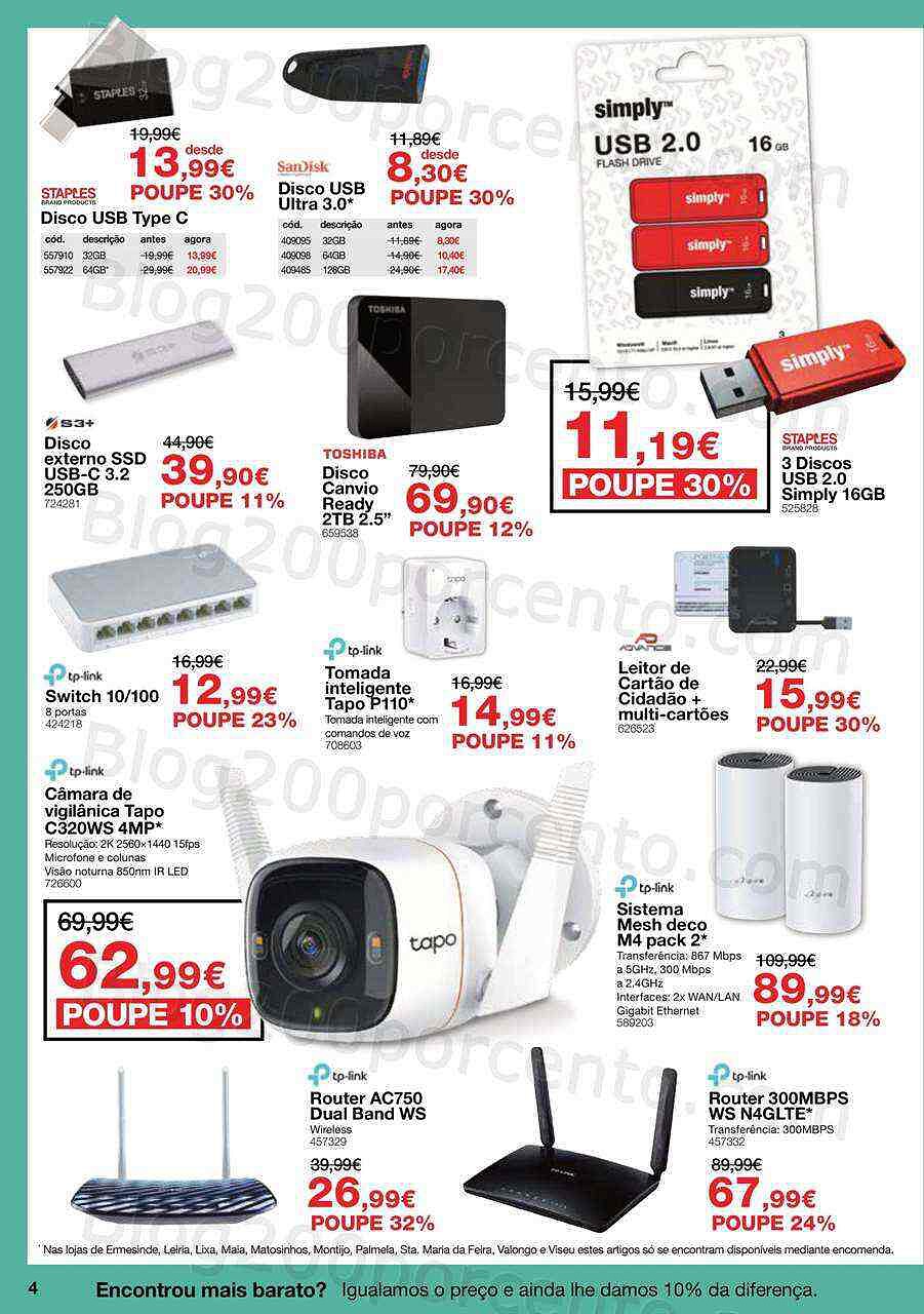 Antevisão Folheto STAPLES Promoções de 11 a 28 julho