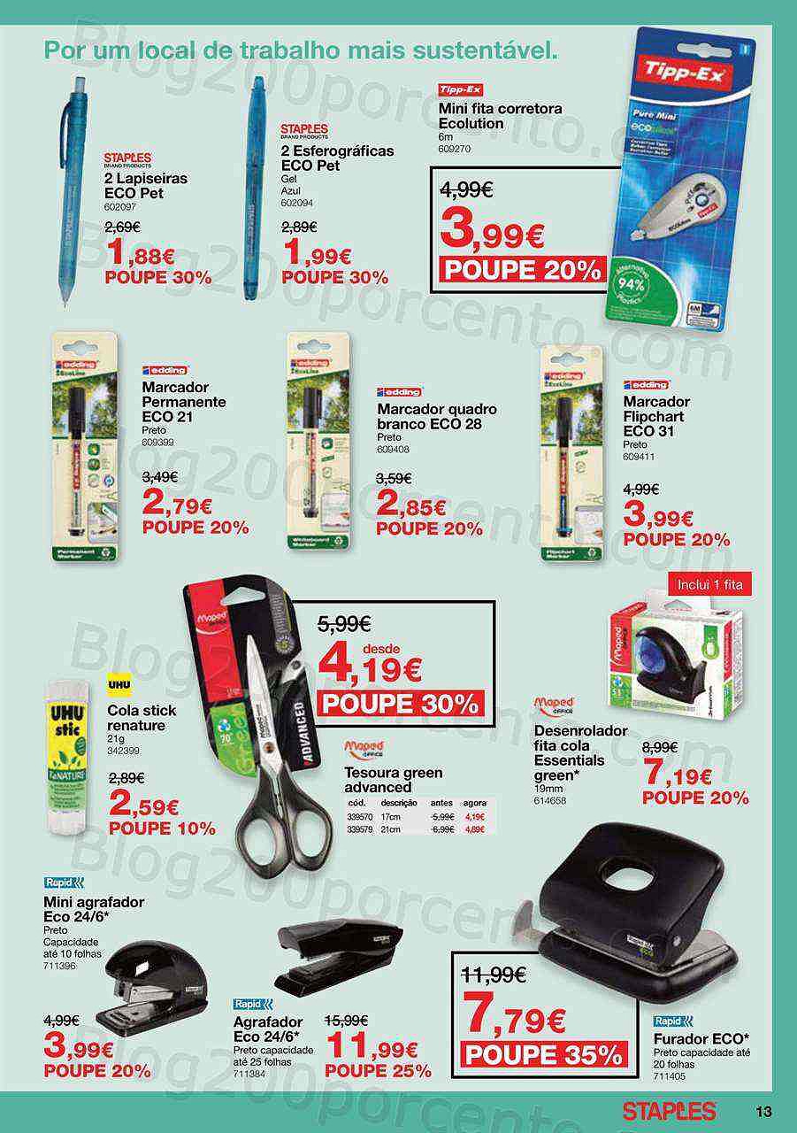 Antevisão Folheto STAPLES Promoções de 11 a 28 julho