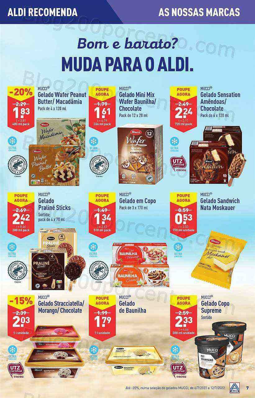 Antevisão Folheto ALDI Promoções de 6 a 12 julho