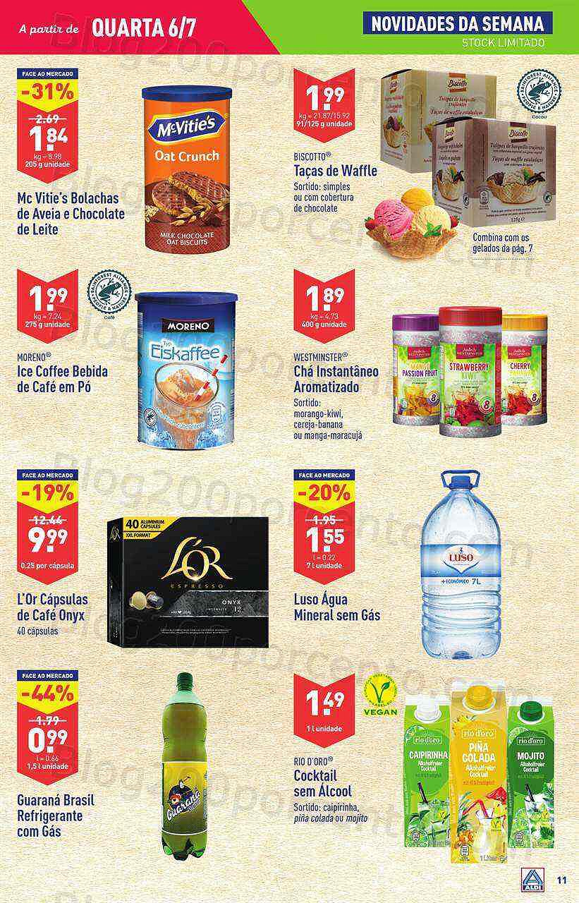 Antevisão Folheto ALDI Promoções de 6 a 12 julho