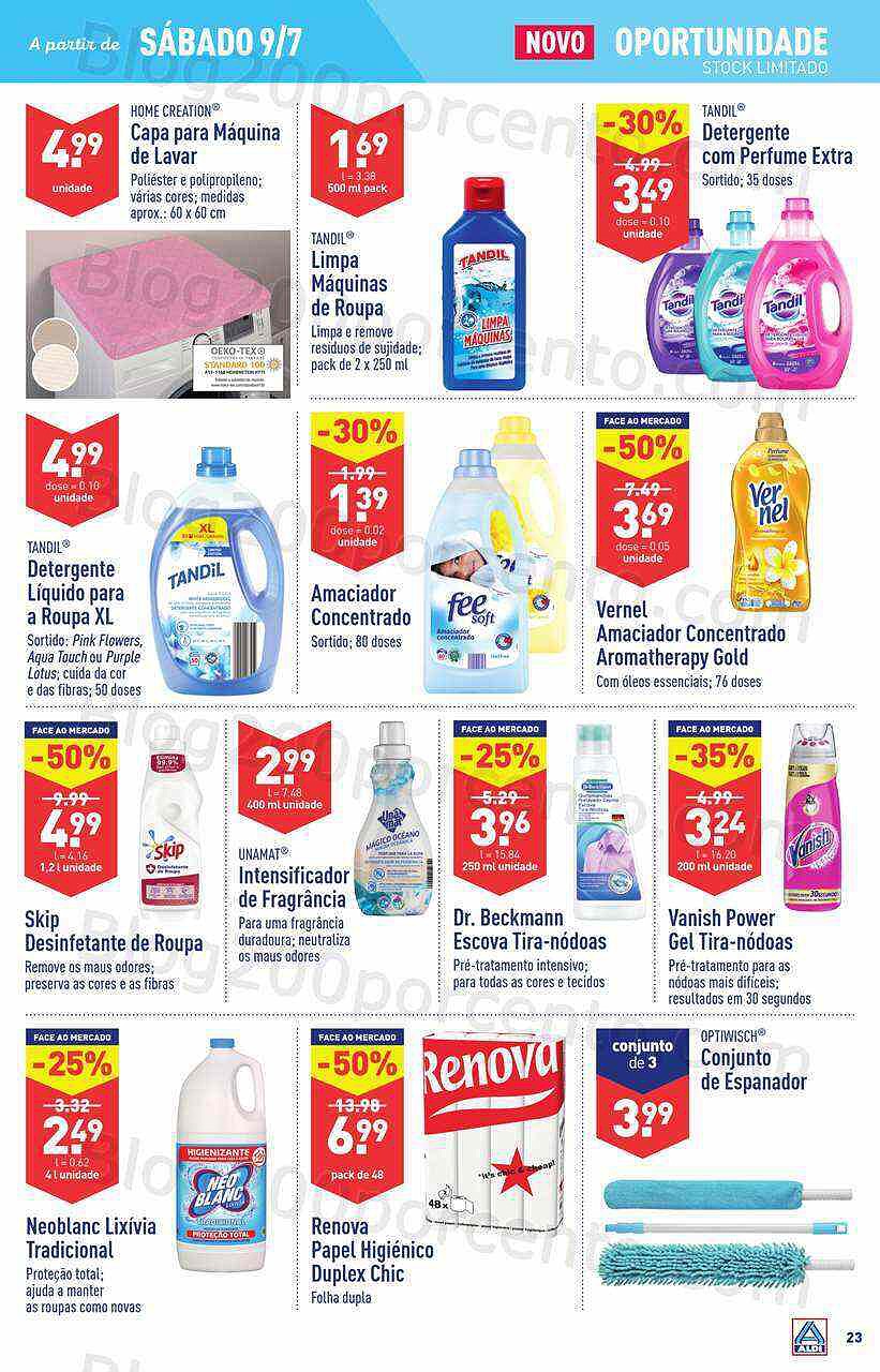 Antevisão Folheto ALDI Promoções de 6 a 12 julho