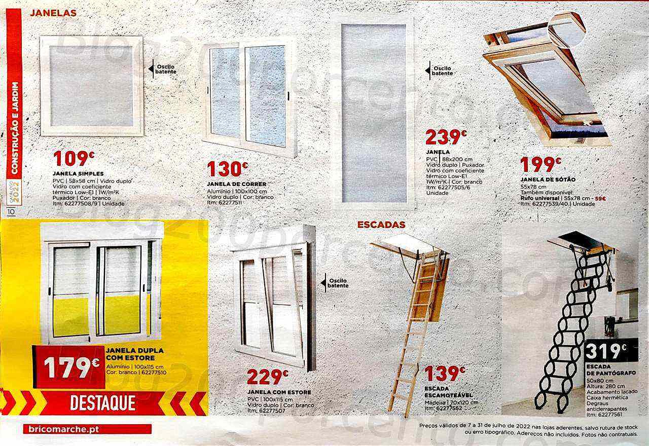 Antevisão Folheto BRICOMARCHÉ Construção e Jardim Promoções de 7 a 31 julho