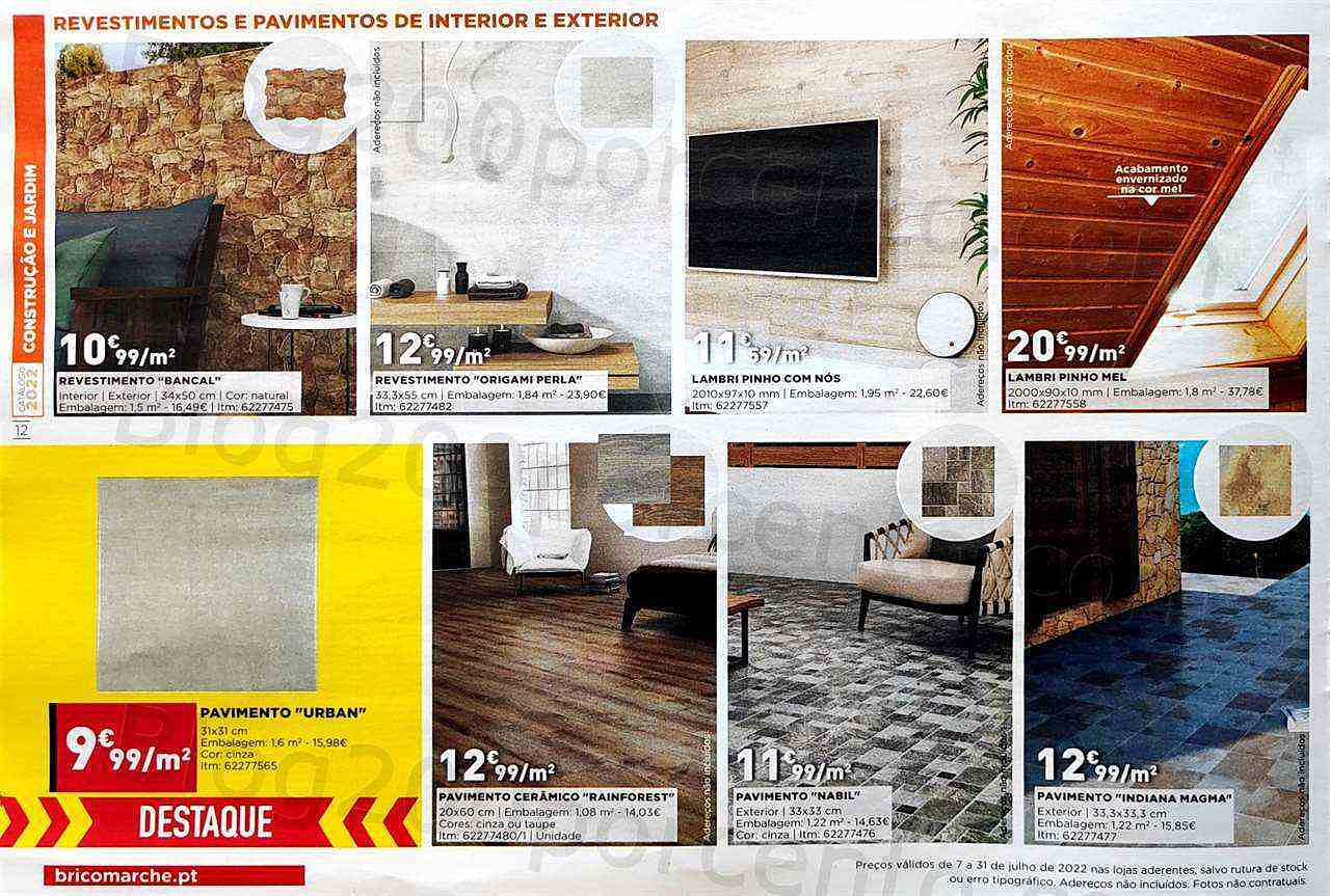 Antevisão Folheto BRICOMARCHÉ Construção e Jardim Promoções de 7 a 31 julho