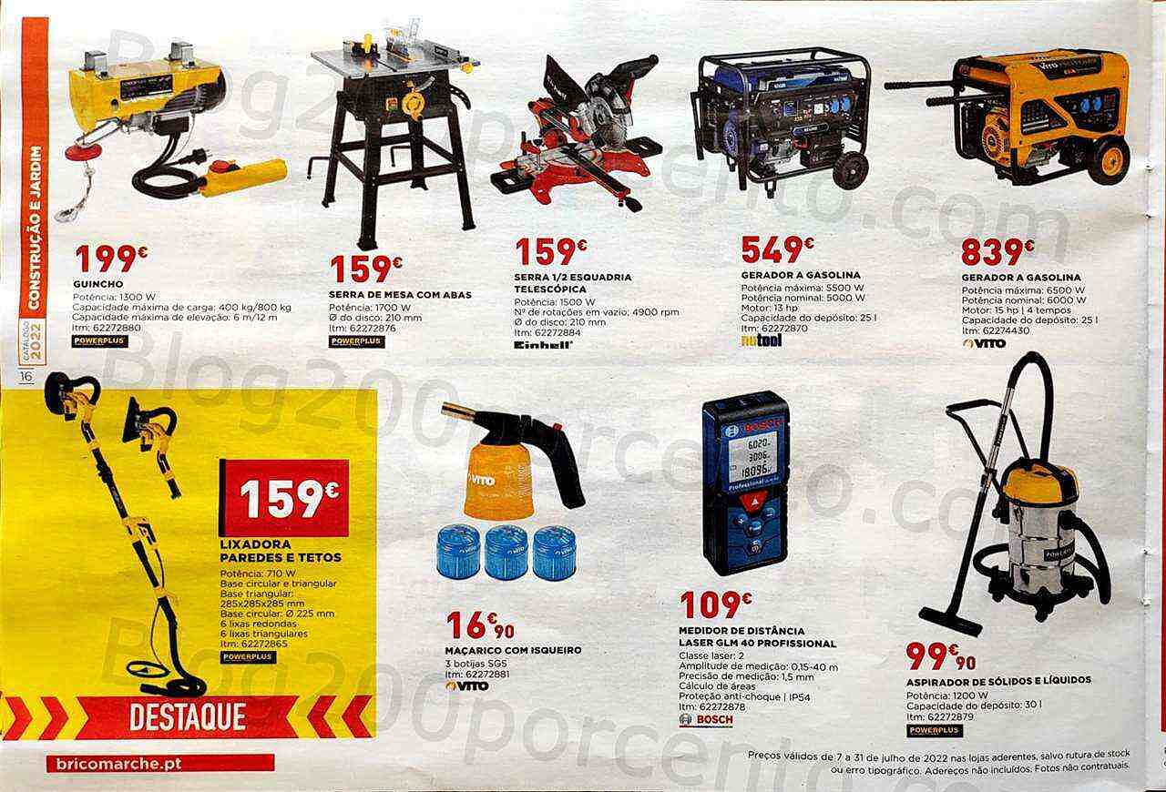 Antevisão Folheto BRICOMARCHÉ Construção e Jardim Promoções de 7 a 31 julho