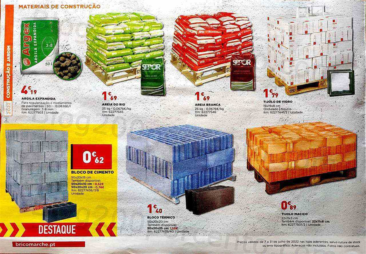 Antevisão Folheto BRICOMARCHÉ Construção e Jardim Promoções de 7 a 31 julho