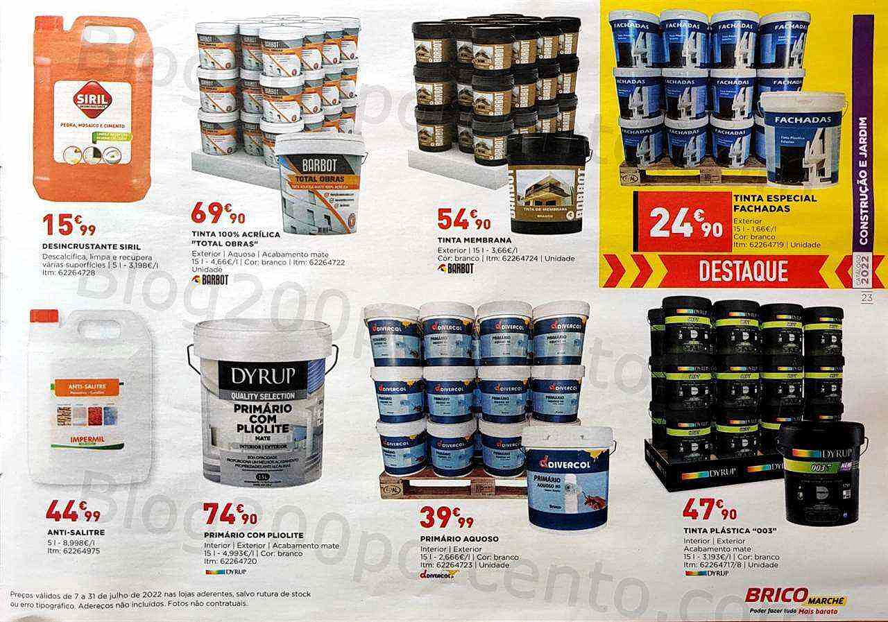 Antevisão Folheto BRICOMARCHÉ Construção e Jardim Promoções de 7 a 31 julho