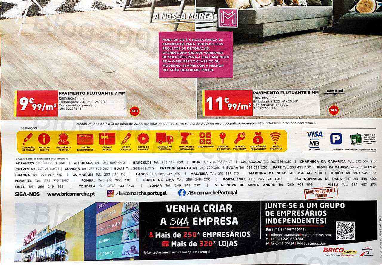 Antevisão Folheto BRICOMARCHÉ Construção e Jardim Promoções de 7 a 31 julho