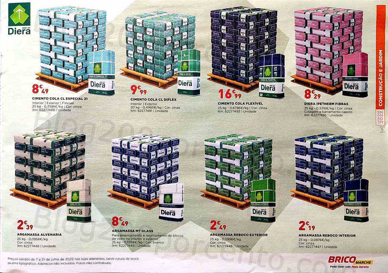 Antevisão Folheto BRICOMARCHÉ Construção e Jardim Promoções de 7 a 31 julho