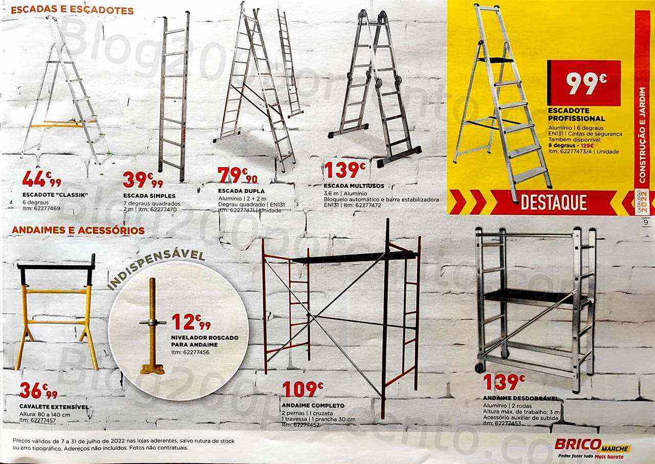 Antevisão Folheto BRICOMARCHÉ Construção e Jardim Promoções de 7 a 31 julho
